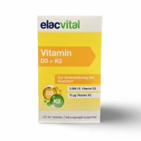 ELACVITAL Vitamin D3+K2 Tabletten